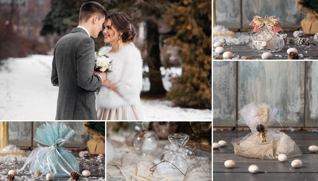 9 Ιδέες για Χειμωνιάτικες Μπομπονιέρες Γάμου
