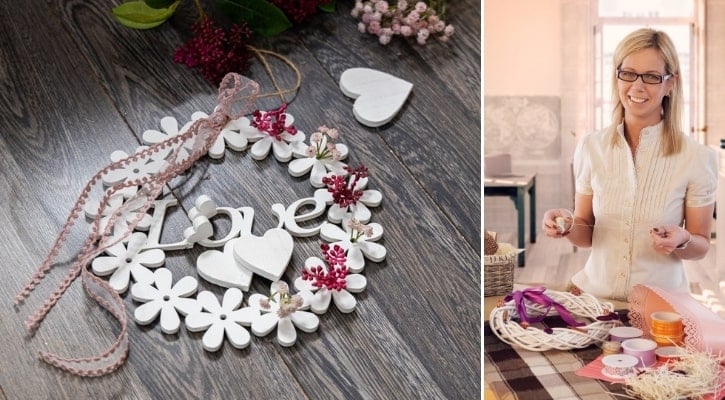 Χειροποίητα στεφάνια για τον Άγιο Βαλεντίνο