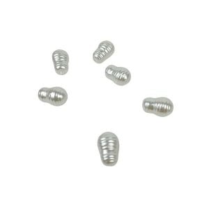 ΧΑΝΤΡΑ ΠΕΡΛΑ ΟΒΑΛ ΑΚΑΝΟΝΙΣΤΗ 1,5CM ΣΕΤ/15 ΛΕΥΚΗ