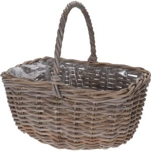 ΚΑΛΑΘΙ ΒΕΡΓINO KUBU 39Χ33Χ20CM ΜΕ ΨΗΛΟ ΧΕΡΟΥΛΙ 41CM