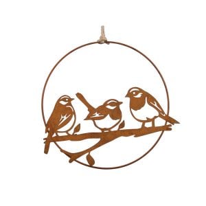 ΣΤΕΦΑΝΙ ΜΕΤΑΛΛΙΚΟ ME 3 ΠΟΥΛΑΚΙΑ 23CM ΕΦΕ ΣΚΟΥΡΙΑΣ