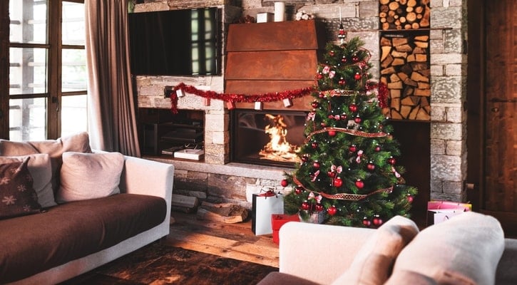 Γιρλάντα από κορδέλες για χριστουγεννιάτικο δέντρο