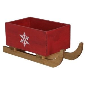 ΕΛΚΥΘΡΟ ΞΥΛΙΝΟ ΚΑΦΑΣΑΚΙ 30Χ13Χ12CM ΚΟΚΚΙΝΟ