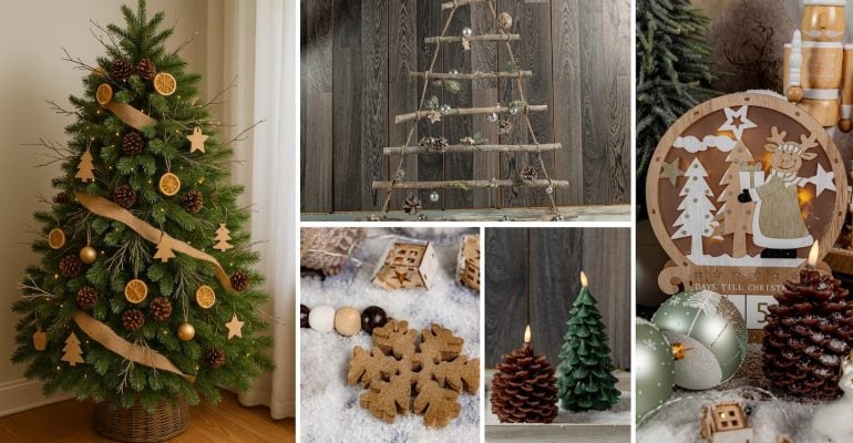 Ιδέες για Κομψή Διακόσμηση Χριστουγέννων με Φυσικά Υλικά - natural